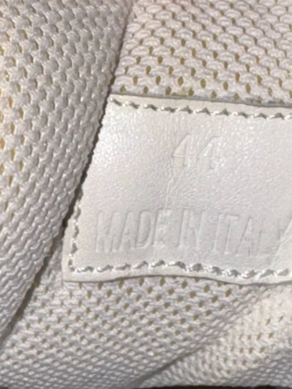 Maison Margiela Men’s Retro Runner Sneakers White Navy Leather Suede Size 44
